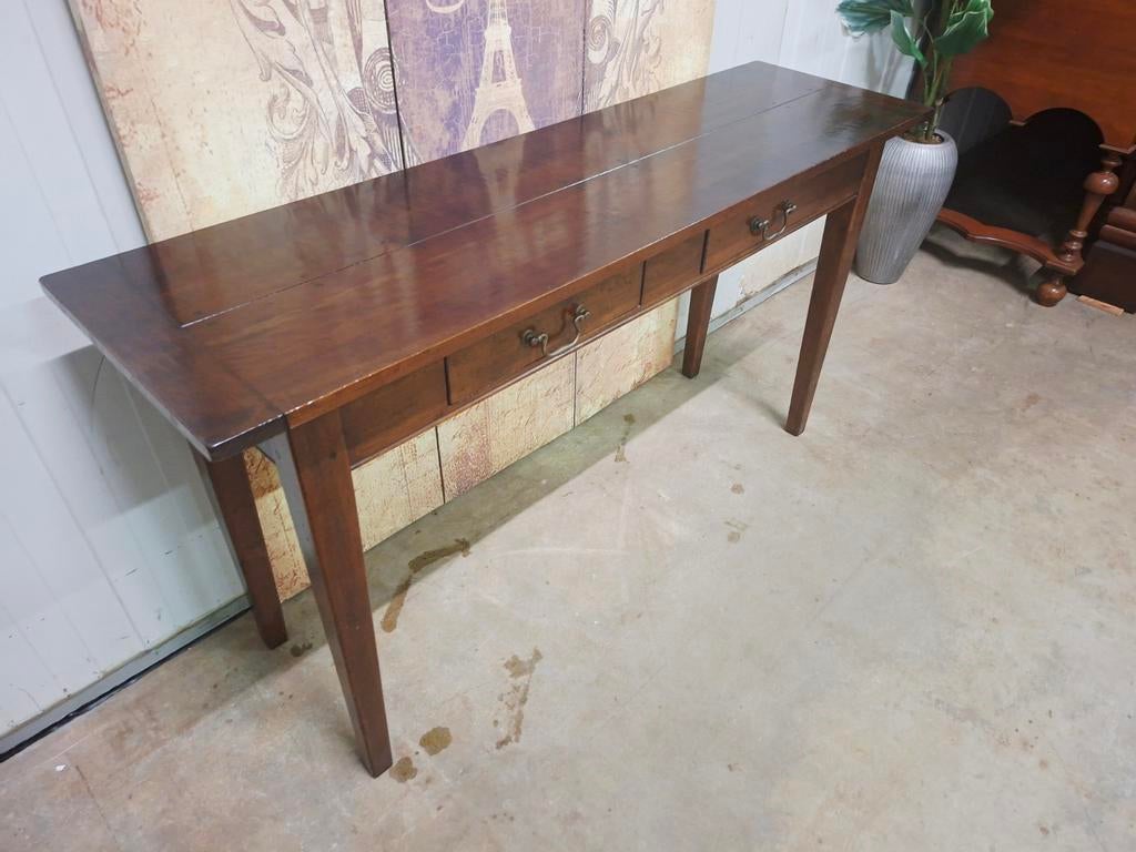 Gereserveerd Klassiek donker kersen sidetable, haltafel,, Huis en Inrichting, Ophalen of Verzenden, 25 tot 50 cm, Rechthoekig