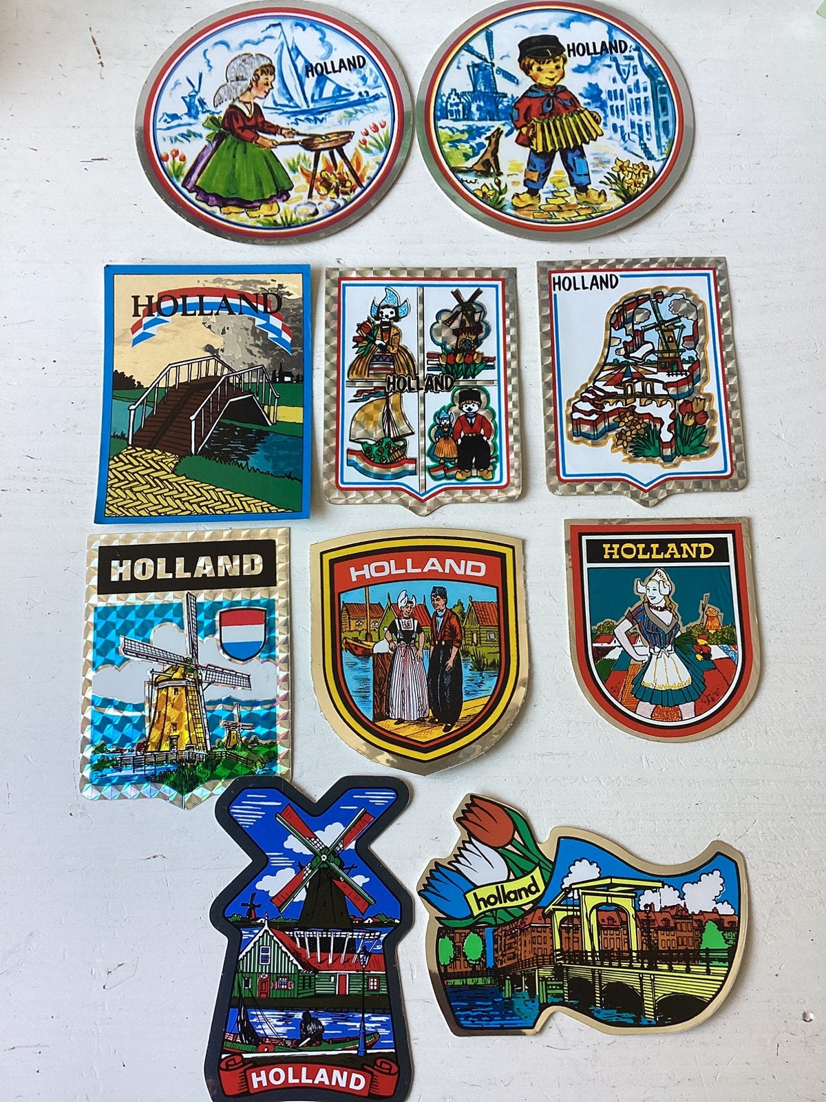 10 stickers Holland, Verzamelen, Verzenden, Zo goed als nieuw