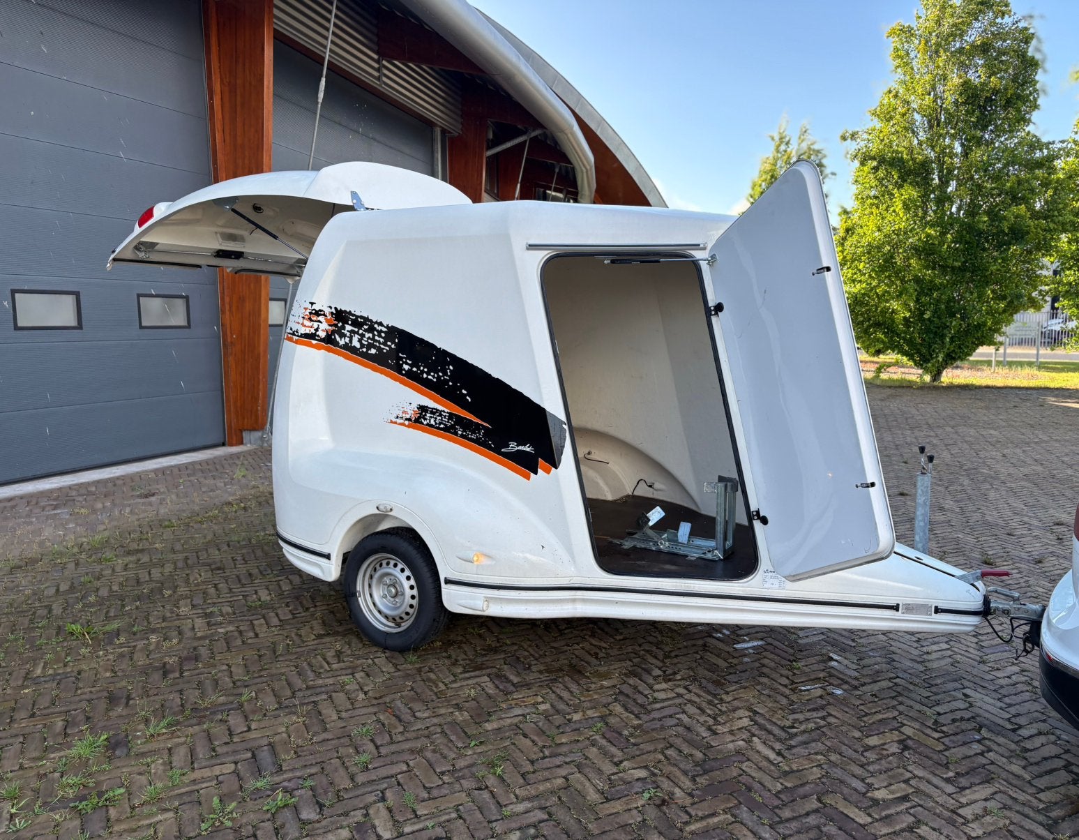 Polyster gesloten aanhanger UNIEK❗️, Ophalen of Verzenden, Zo goed als nieuw