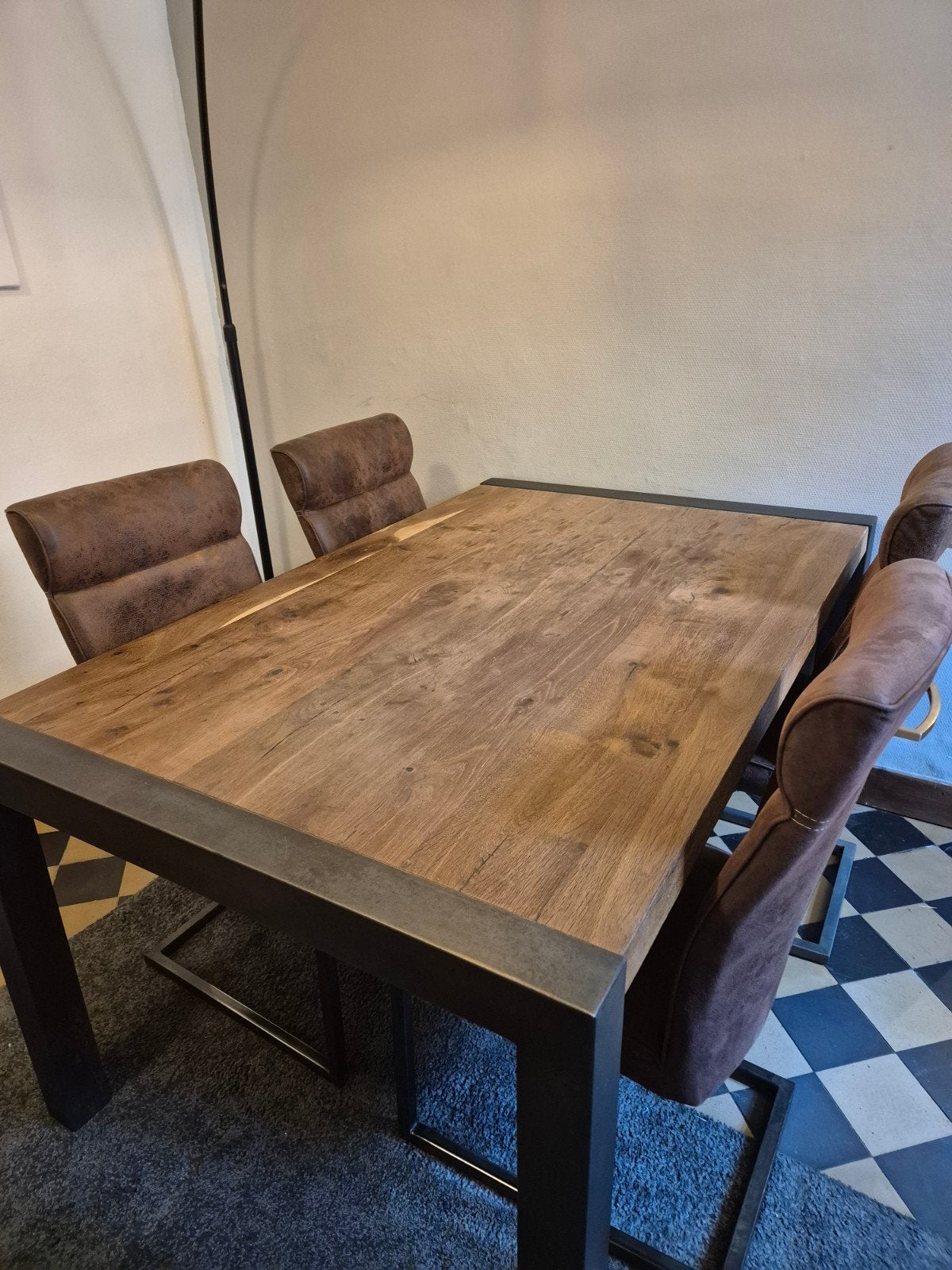 Eettafel met stoelen, Ophalen, Gebruikt, 4 tot 6 stoelen
