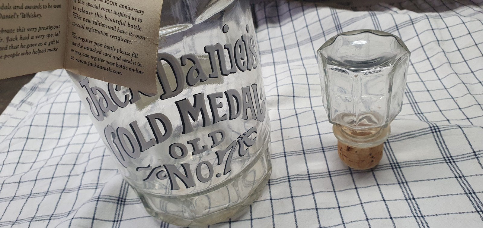 Jack Daniel's 1904 Gold Medal Replica Fles - 100th Anniversa, Ophalen of Verzenden, Gebruikt, Overige typen