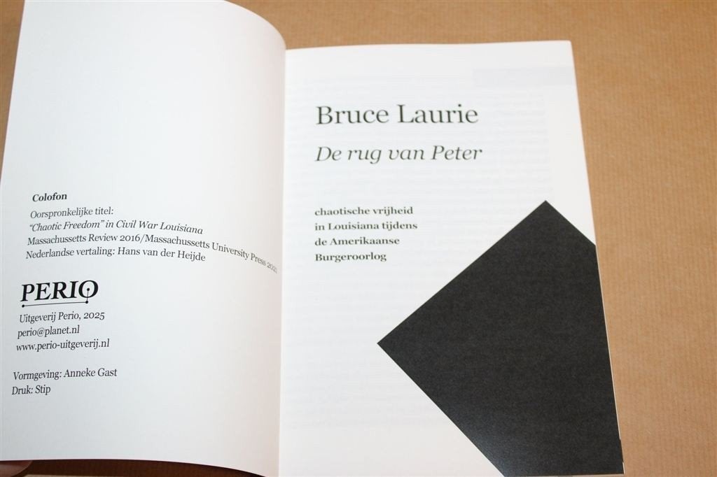 De Rug van Peter — Vrijheid Louisiana, Perio Leeuwarden, Ophalen of Verzenden, Gelezen, Europa