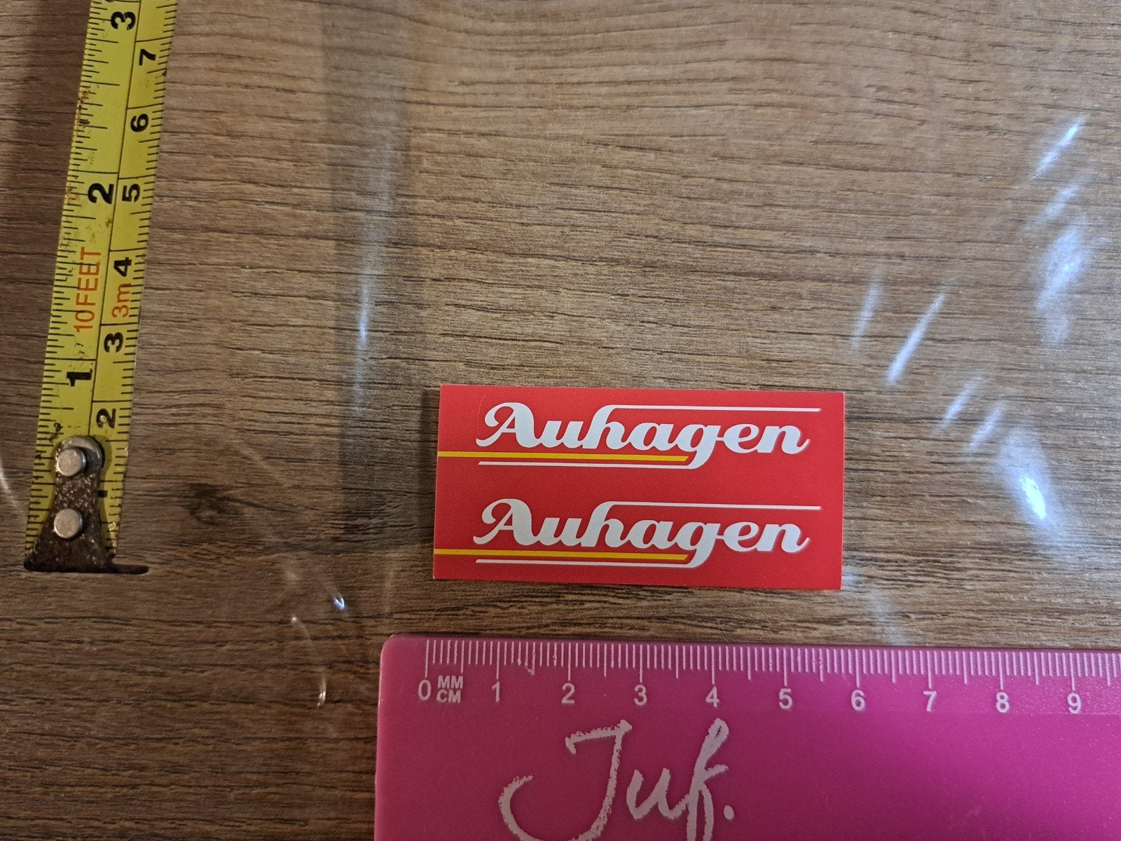Sticker Auhagen 2x klein, Verzamelen, Ophalen of Verzenden, Zo goed als nieuw, Bedrijf of Vereniging