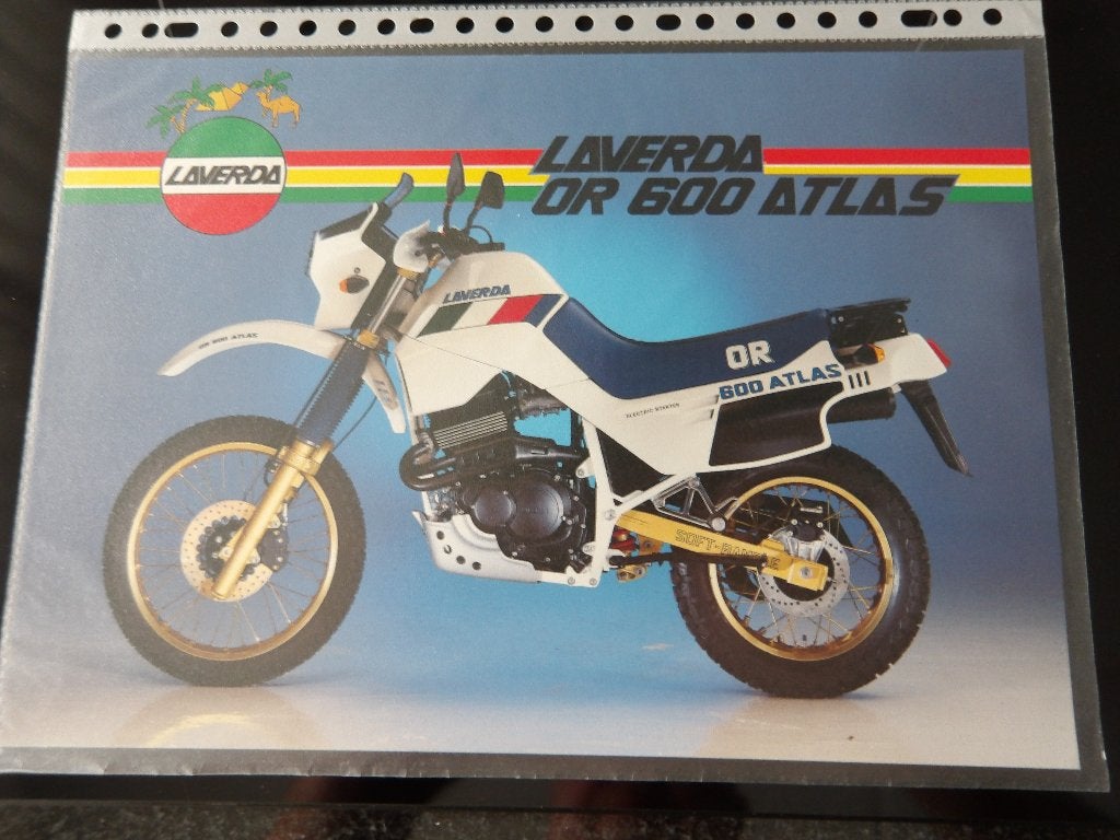 Laverda OR 600 Atlas Motorfiets Brochure, Ophalen of Verzenden, Overige merken