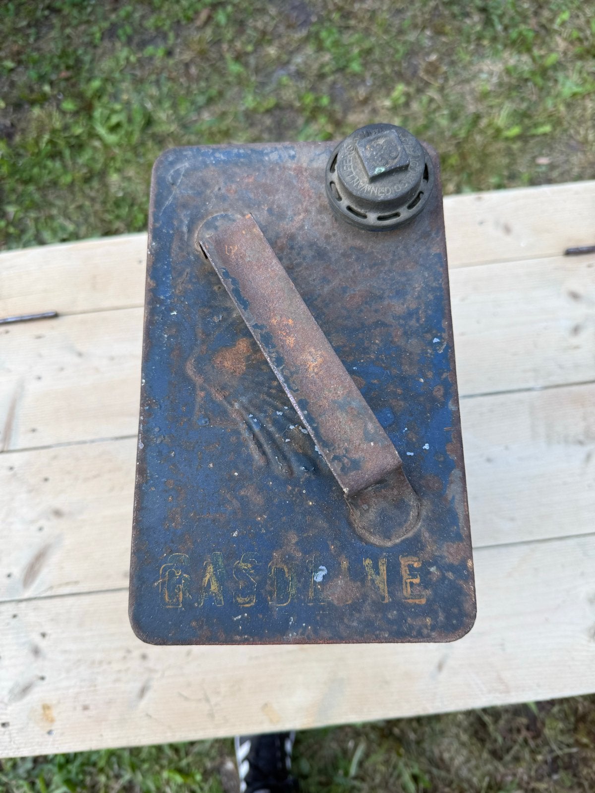 Vintage Shell Benzine Jerrycan - Decoratief item, Ophalen