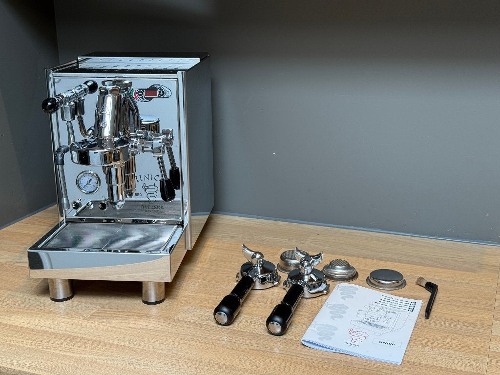 Bezzera Unica PID RVS Espressomachine, Garantie, Espresso apparaat, Zo goed als nieuw, Afneembaar waterreservoir, Bezzera