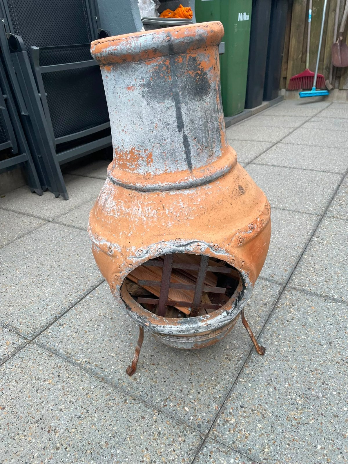 Terracotta Vuurkorf / Mexicaanse Tuinhaard, Ophalen of Verzenden, Zo goed als nieuw