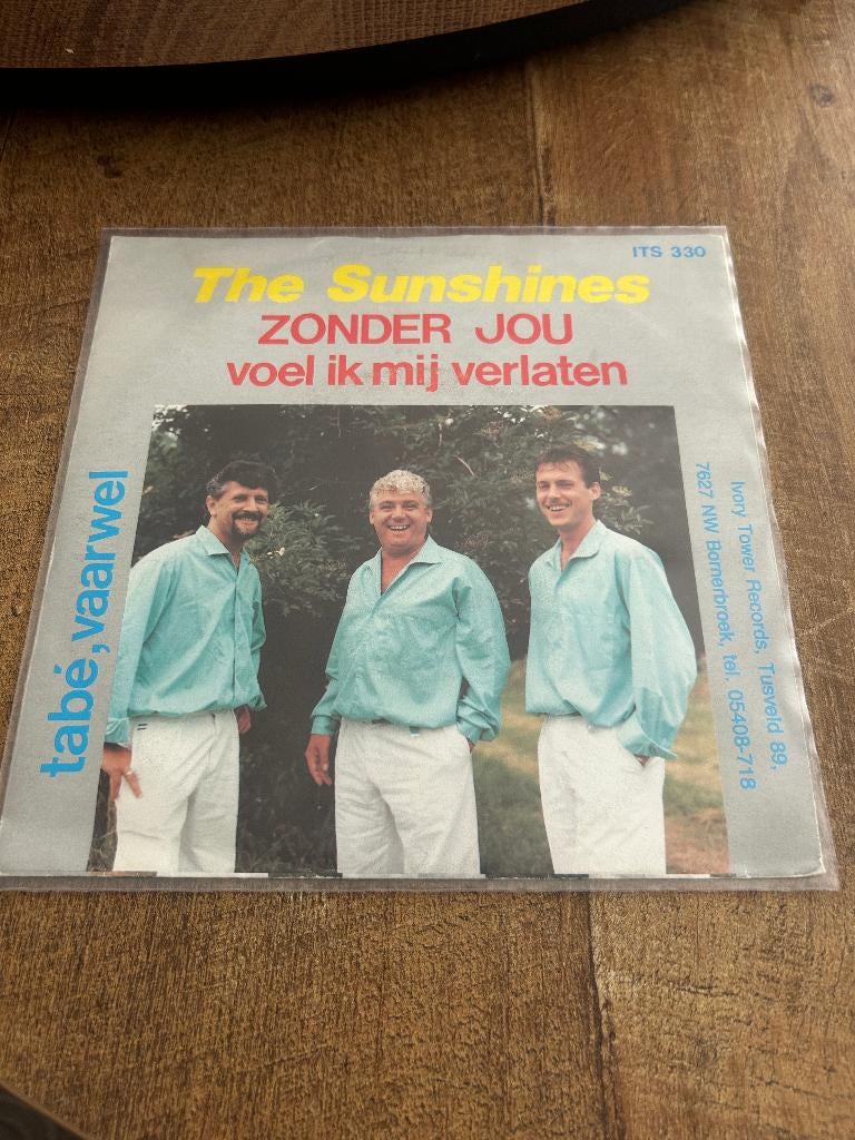 The Sunshines-Zonder jou voel ik me verlaten., 7 inch, Single, Ophalen of Verzenden, Zo goed als nieuw