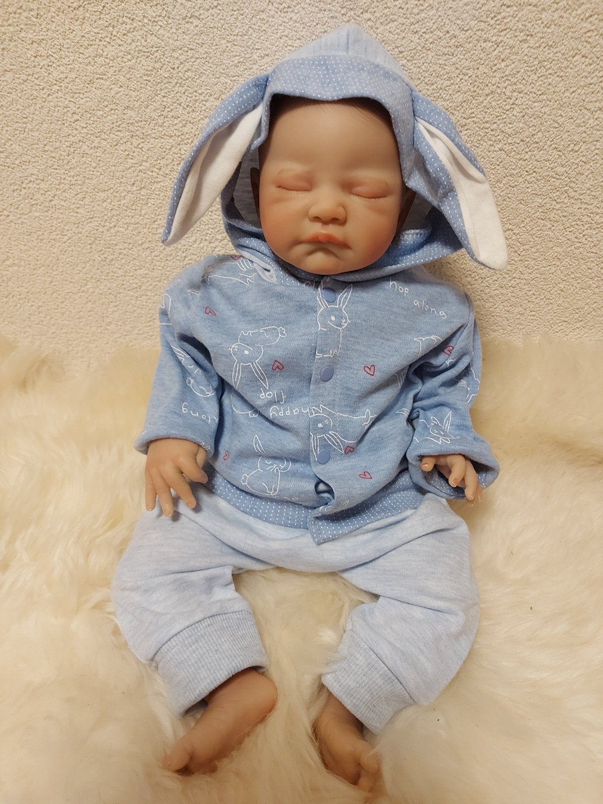Schattige Reborn baby, Verzamelen, Poppen, Ophalen of Verzenden, Zo goed als nieuw, Babypop