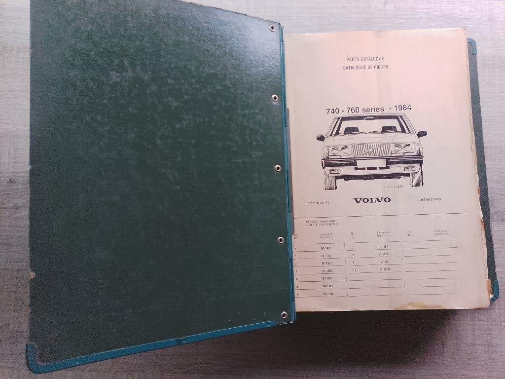 Volvo 740 - 760 1984 Dealer Onderdelen Catalogus, Ophalen of Verzenden, Gelezen, Volvo