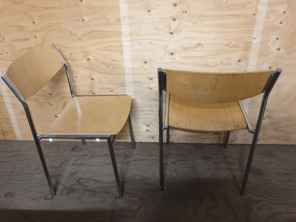 Vintage stoel Gijs van der Sluis, Ophalen, Gebruikt, Bruin, Vintage