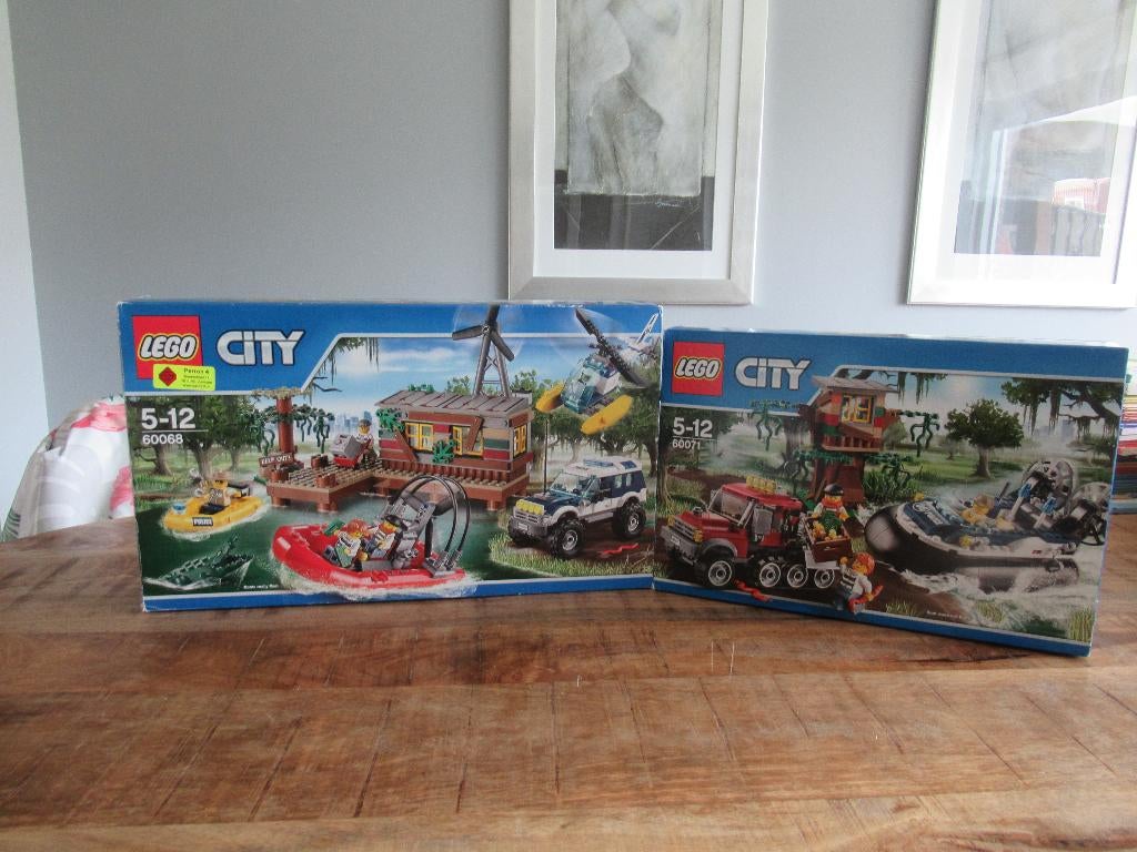 Lego City Moeras 6006 + Hovercraft Arrestatie 60071 Compleet, City, Compleet, Lego, Ophalen of Verzenden