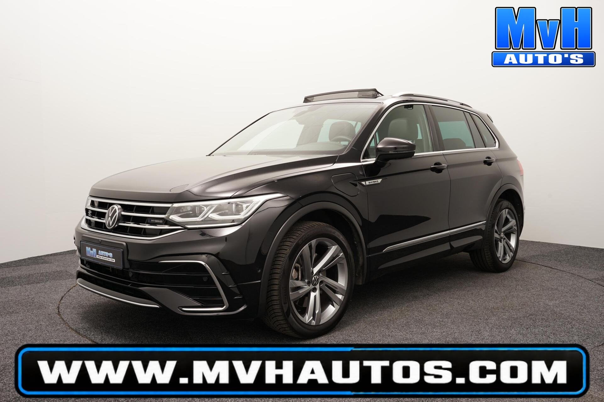 Volkswagen Tiguan 1.4 TSI PHEV R-Line|PANO|STOEL/STUUR.VERW|, Zwart, 4 cilinders, Met garantie (alle), Zwart