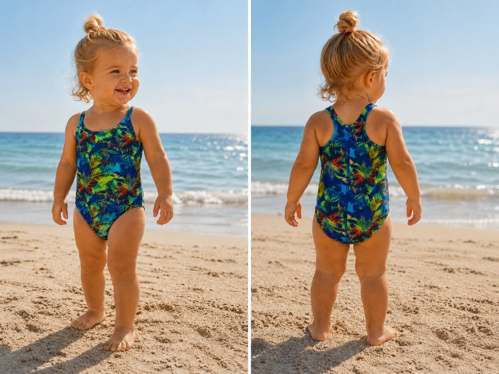 Badpak zwempak Just Beach Peru Feather maat 92 NIEUW, SO, Meisje, Badpak, Nieuw