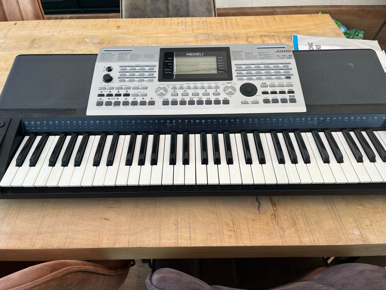 Medeli A800 Keyboard met 61 toetsen en handleiding, Muziek en Instrumenten, Ophalen of Verzenden, Medeli, Aanslaggevoelig, 61 toetsen