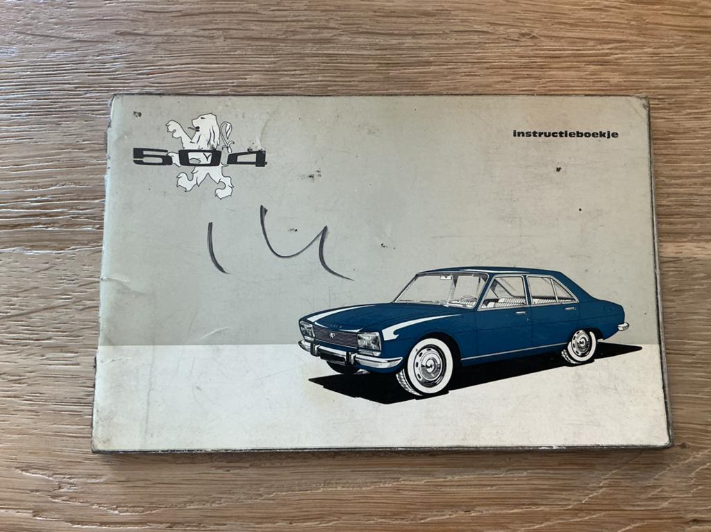 Instructieboekje Peugeot 504, Ophalen of Verzenden