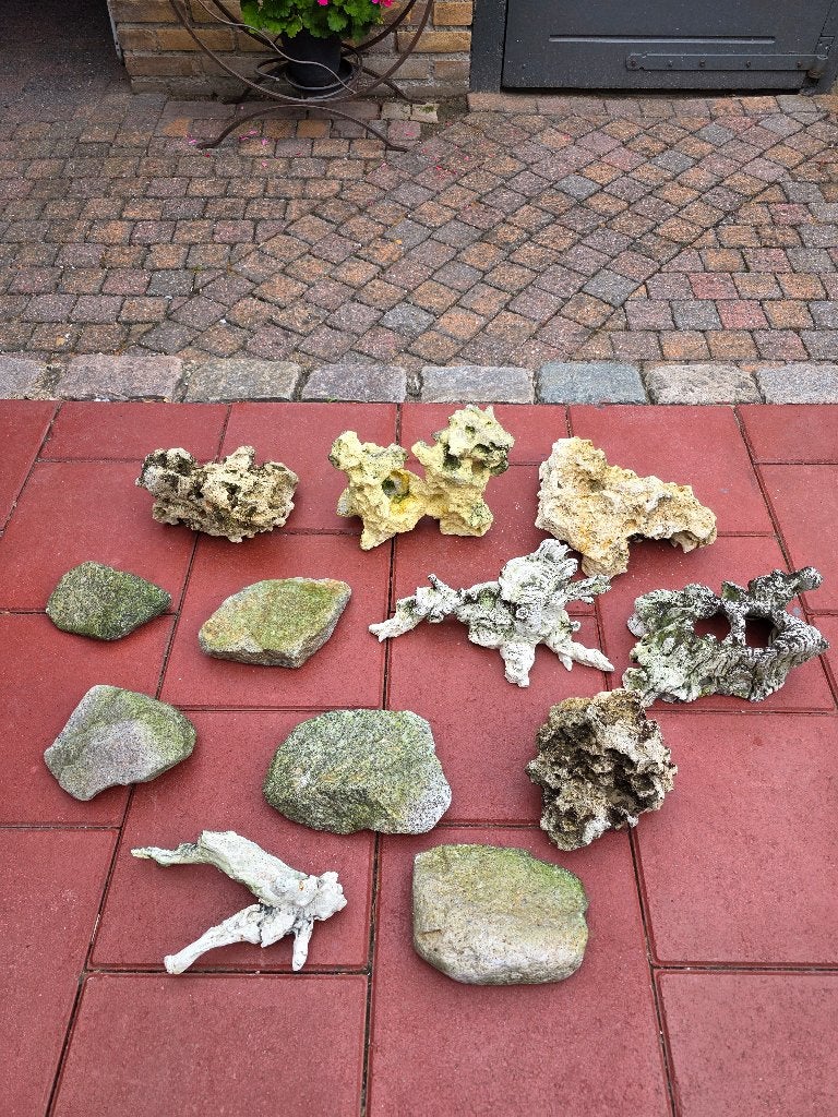 Diversen stenen/ aquarium decoratie, Dieren en Toebehoren, Ophalen, Gebruikt, Plant(en), Steen of Hout