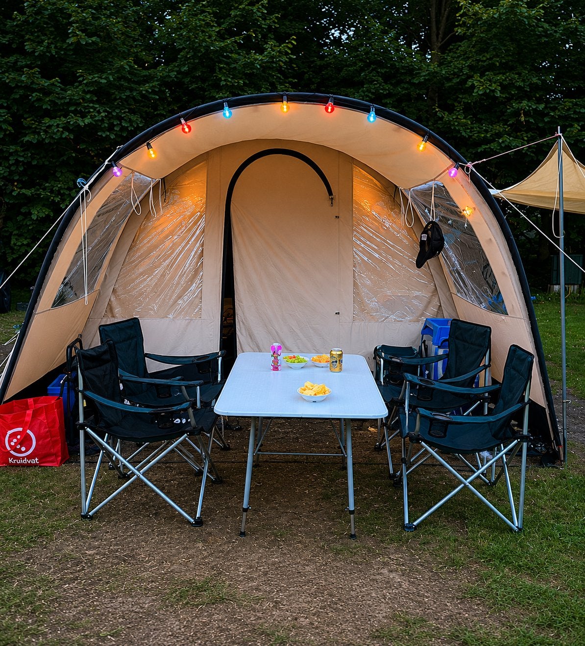 Obelink Familia 4 tunneltent, Ophalen, Gebruikt, Tot en met 4