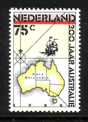 Nederland 1988 1411 Australië, Postfris, Postzegels en Munten, Postzegels | Nederland, Ophalen of Verzenden, Na 1940, Postfris