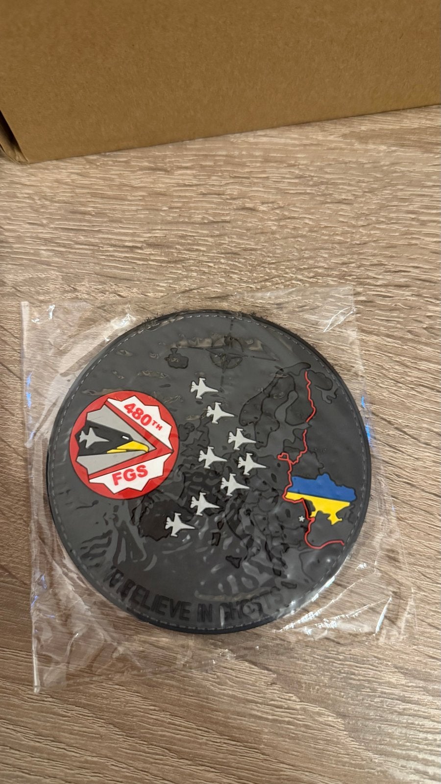 USAFE 480th FGS Warhawks Squadron We Believe In Ghosts Patch, Ophalen of Verzenden, Nieuw