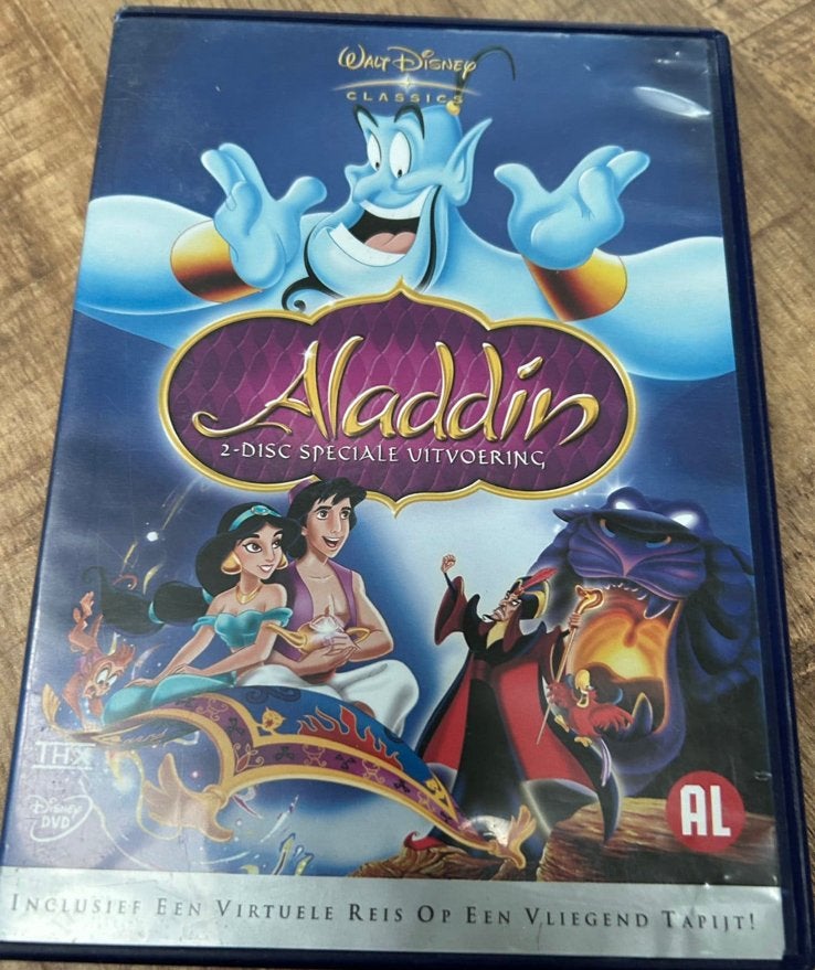 Aladdin - Walt Disney (2 DVD speciale uitvoering), Alle leeftijden, Ophalen of Verzenden, Gebruikt