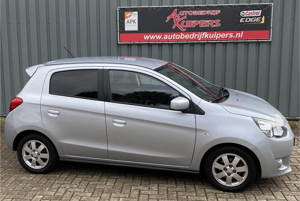 Mitsubishi Space Star 1.0 Bright Clima.El.pakket.Lm.VelgenAu, Voorwielaandrijving, Stof, Gebruikt, Start-stop-systeem