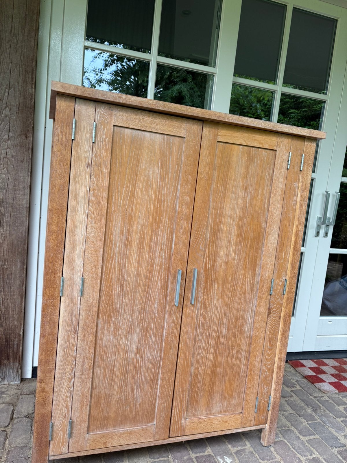 Eiken houten computer kast, Ophalen, Gebruikt, 70 tot 120 cm, 40 tot 80 cm