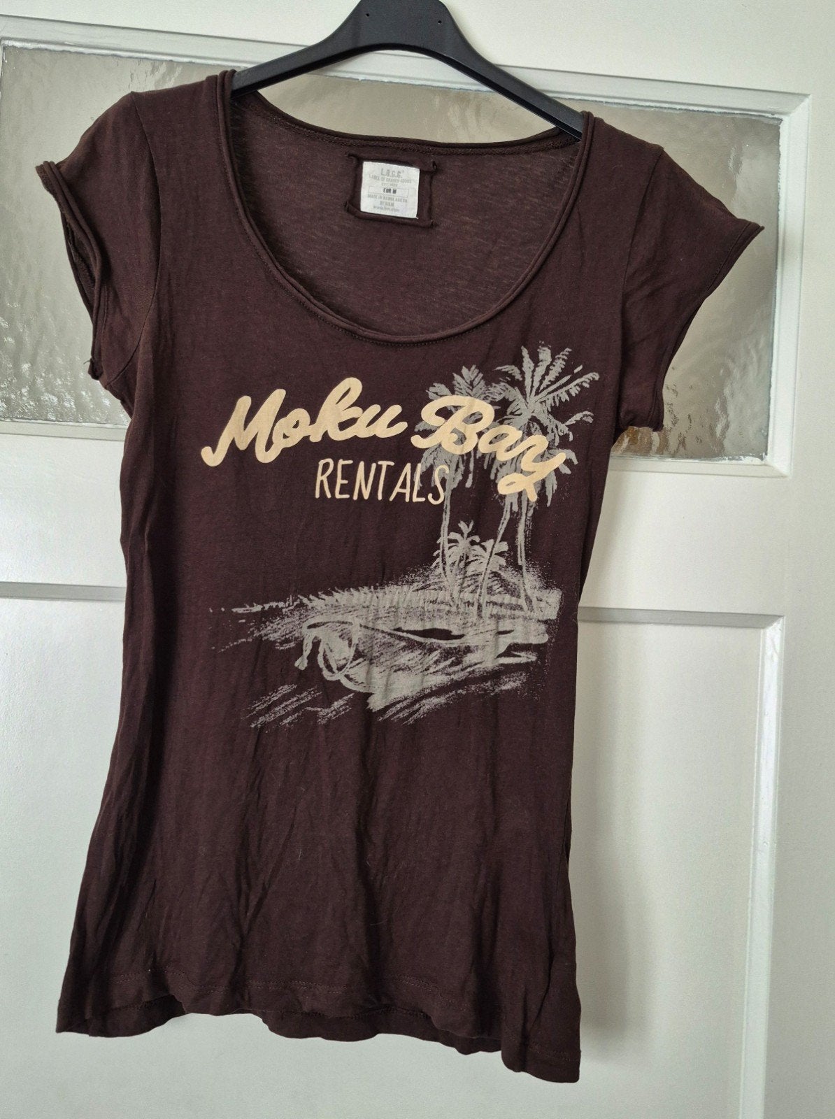Bruin shirtje maat S, Maat 38/40 (M), Bruin, Ophalen of Verzenden, Zo goed als nieuw