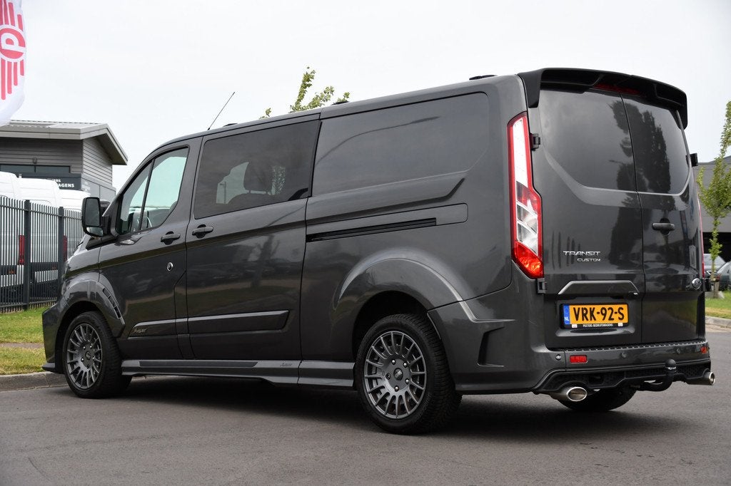 Ford Transit Custom 320 2.0 TDCI DC L2H1 MS-RT Adaptieve Cru, Auto's, Bestelauto's, Euro 6, 4 cilinders, Bedrijf, Diesel