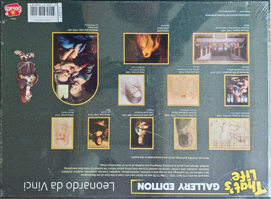 Goliath That’s Life Gallery Edition - Leonardo da Vinci, Ophalen of Verzenden, 500 t/m 1500 stukjes, Nieuw, Legpuzzel