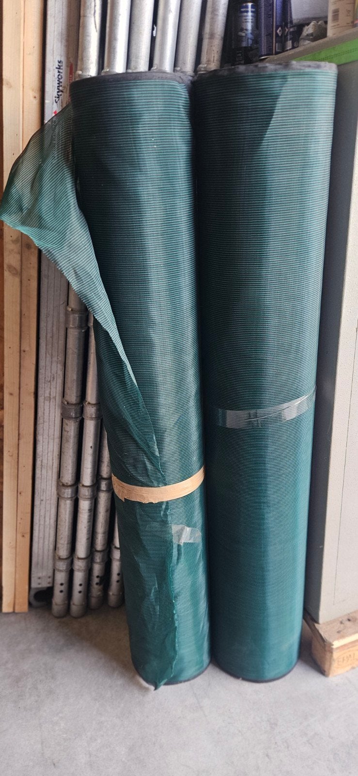 Winddoek , nylon ,ijzersterk 1.50m hoog x 100 meter, Ophalen, Nieuw, Kunststof, Overige typen