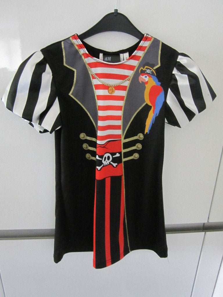 Piratenjurk maat 98/104 incl. handschoenen en hoed Nieuw, Kinderen en Baby's, Carnavalskleding en Verkleedspullen, Ophalen of Verzenden