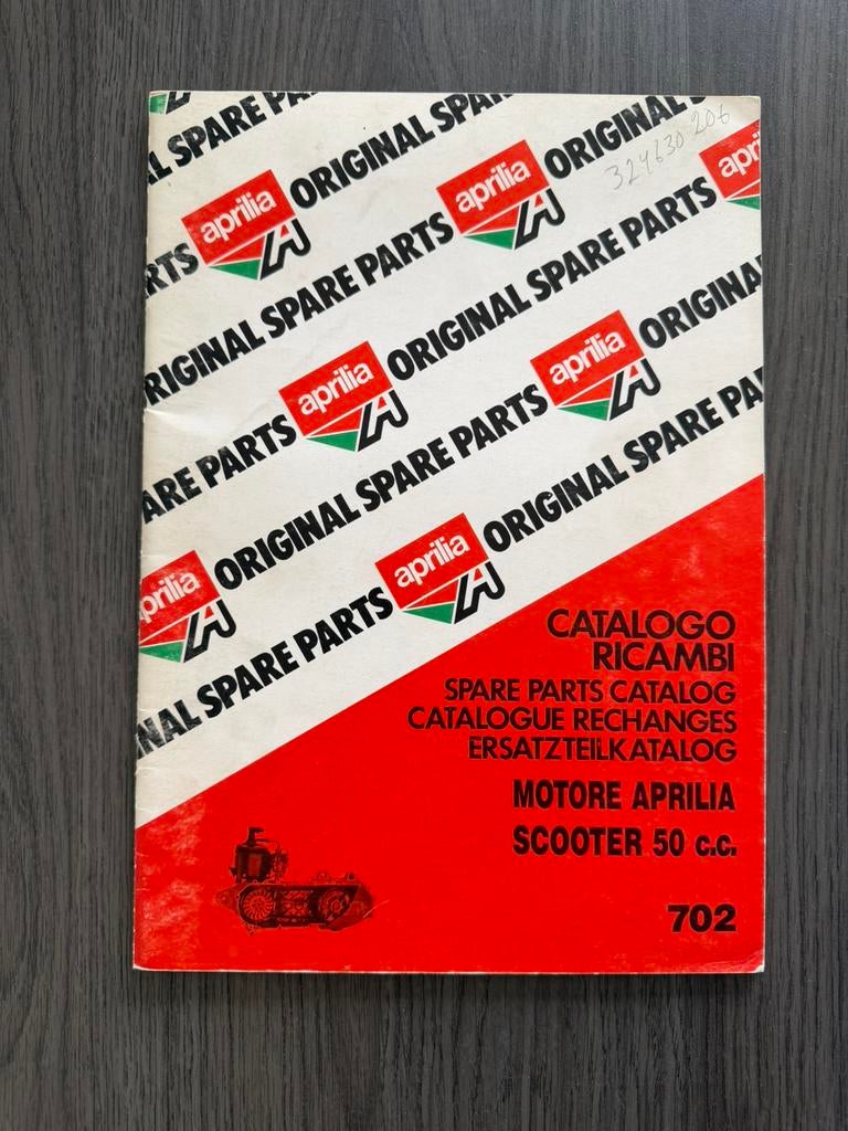 Aprilia SR Amico spare part catalog engine 1993, Motoren, Handleidingen en Instructieboekjes, Ophalen of Verzenden, Aprilia