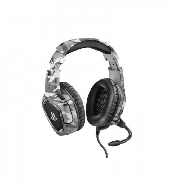 Trust Gaming Headset PS4 Camouflage, Computers en Software, Headsets, Zo goed als nieuw, Over-ear, Bedraad, Gaming headset, Ophalen of Verzenden