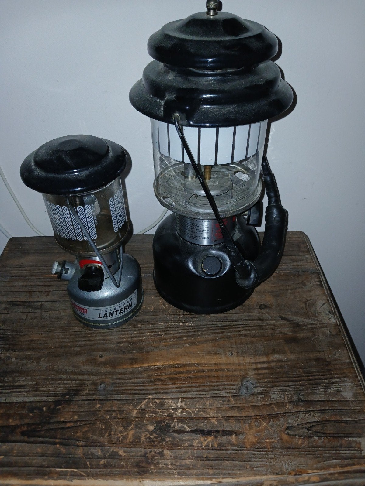 Benzine lamp 2X, Caravans en Kamperen, Kampeeraccessoires, Ophalen, Zo goed als nieuw