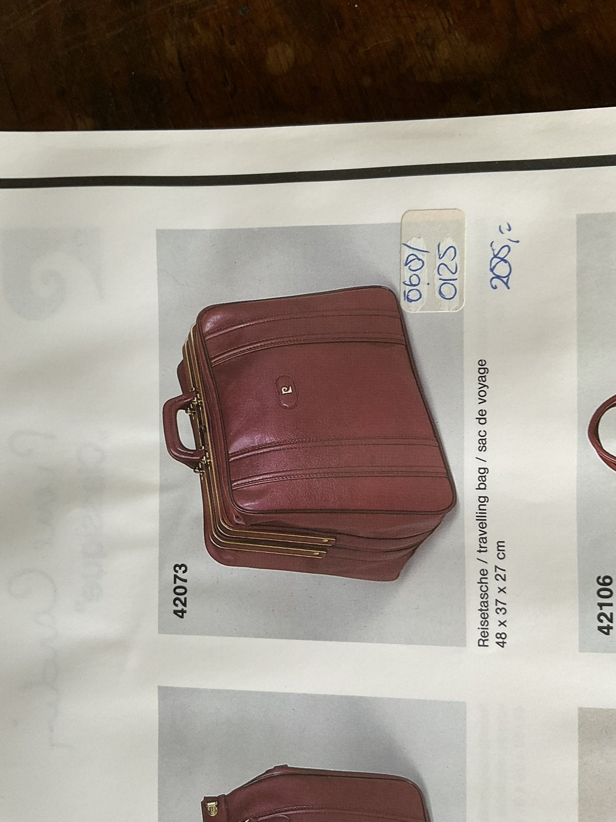 Leuke vintage reistas en toilettas Pierre Cardin, Ophalen of Verzenden, Zo goed als nieuw, Rood