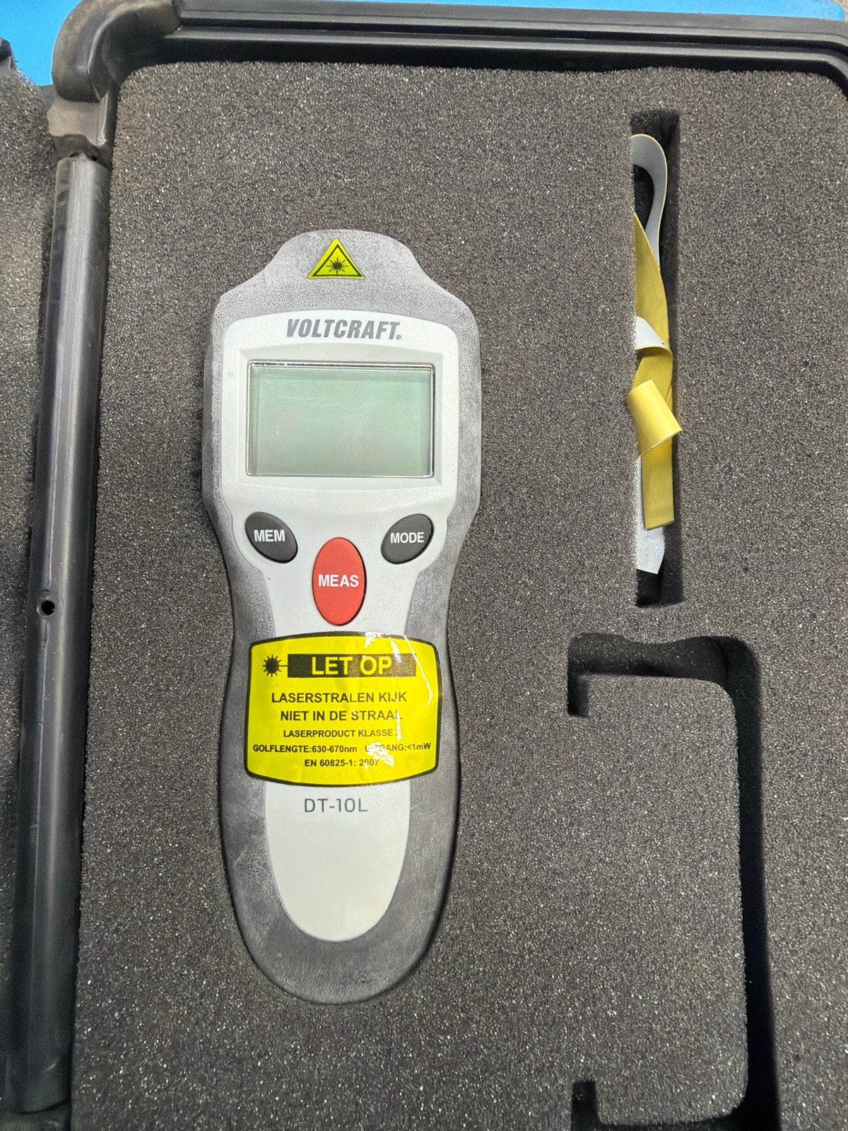 Voltcraft DT-10L Laser Afstandsmeter, Ophalen of Verzenden, Gebruikt, Afstand