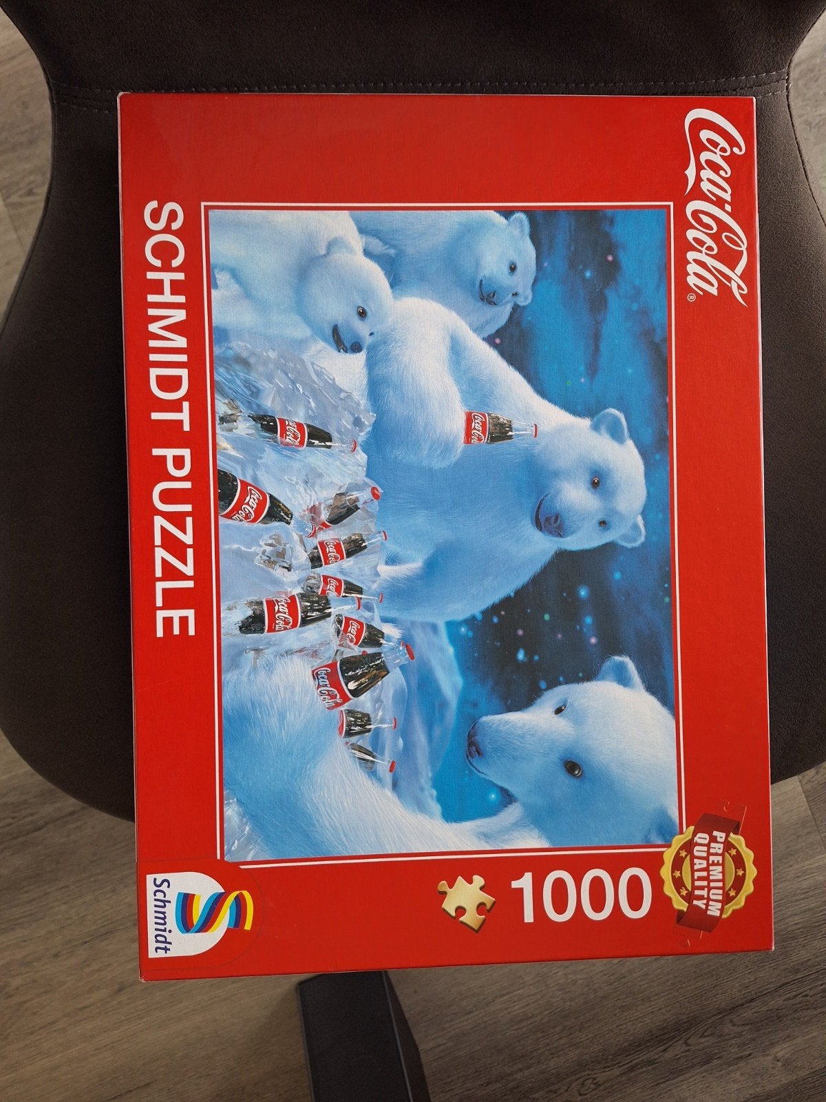 Schmidt Coca-Cola Puzzel - IJsberen 1000 stukjes, Ophalen, 500 t/m 1500 stukjes, Gebruikt, Legpuzzel
