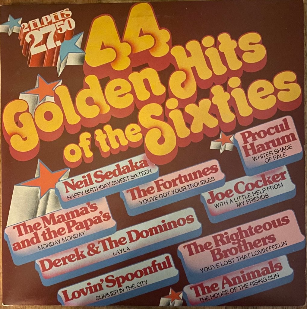 44 Golden Hits of the Sixties - Diverse Artiesten (2LP), Gebruikt, Complilatie, Ophalen of Verzenden, Pop