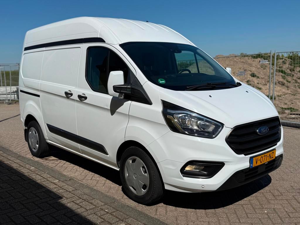 Ford Transit Custom 300 2.0 TDCI L1H2 Automaat Bj 2018 Airco, Stof, Euro 6, 4 cilinders, Wit