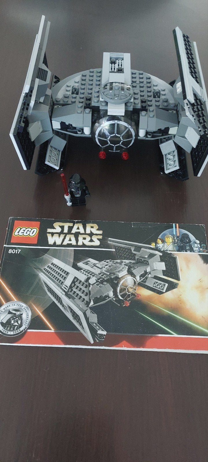 Lego Star Wars 8017 Darth Vader's TIE Fighter compleet, Ophalen of Verzenden, Gebruikt
