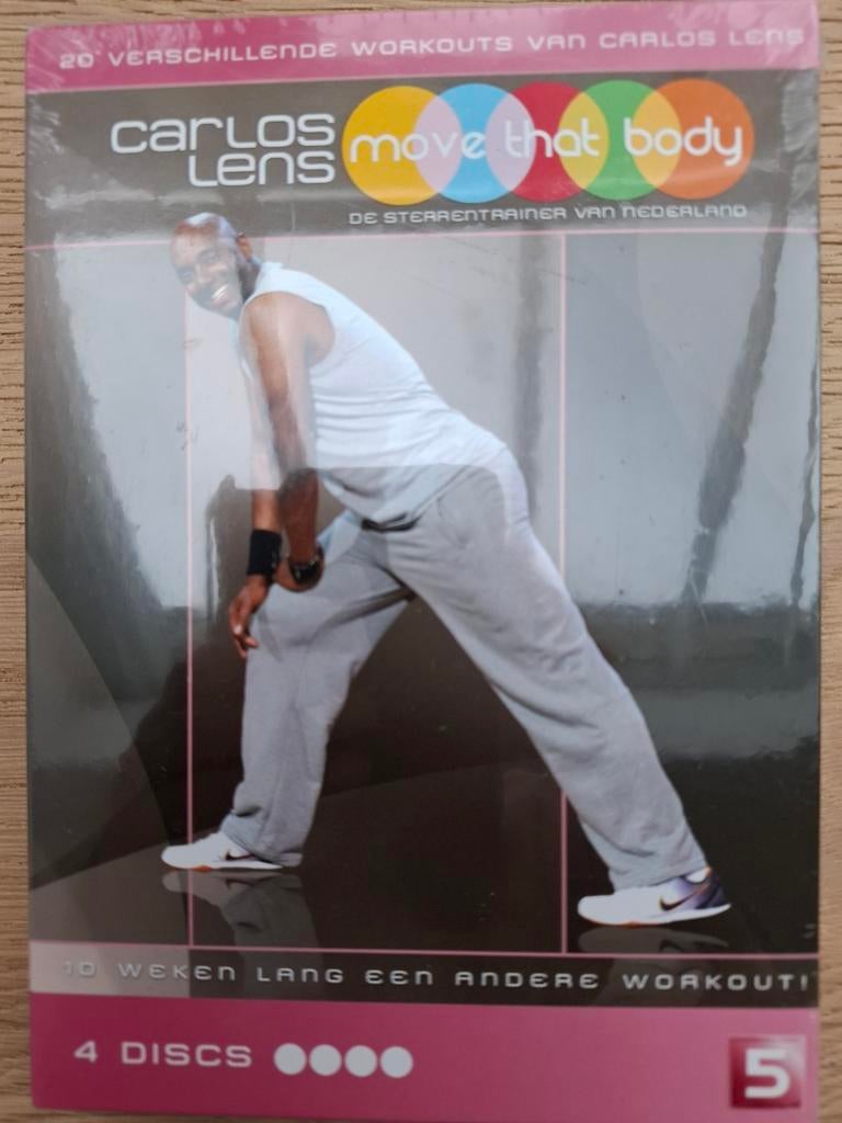 NIEUW Carlos Lens Move That Body DVD-box - Fitness Workout, Cursus of Instructie, Yoga, Fitness of Dans, Alle leeftijden, Ophalen of Verzenden