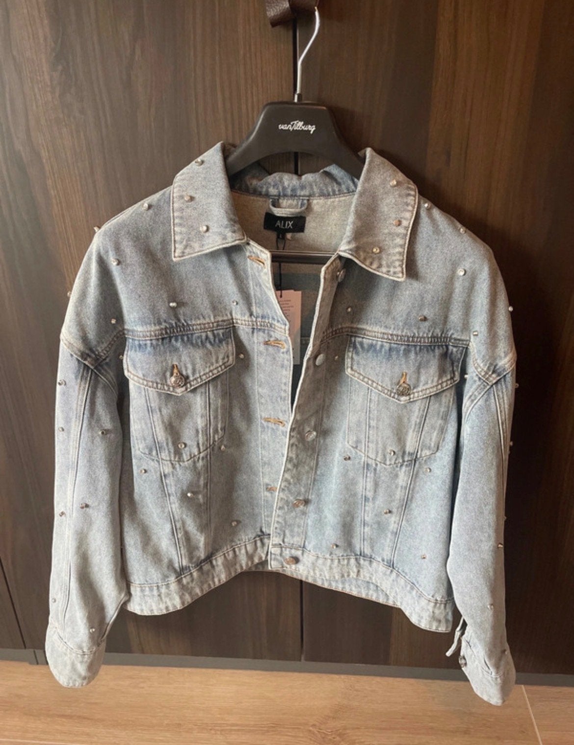 Nieuw ALIX the Label spijkerjack met studs, maat L, Ophalen of Verzenden, Nieuw, Maat 42/44 (L), Blauw