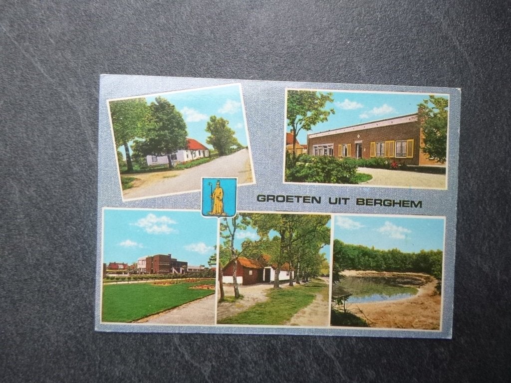 Berghem 1971, Verzamelen, Ansichtkaarten | Nederland, Verzenden, 1960 tot 1980, Ongelopen, Noord-Brabant