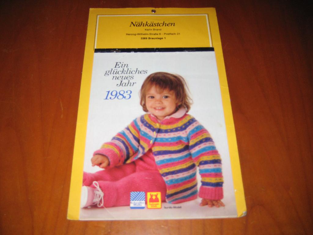 Kalender met brei-modellen 1983, Ophalen of Verzenden, Zo goed als nieuw, Breien en Haken