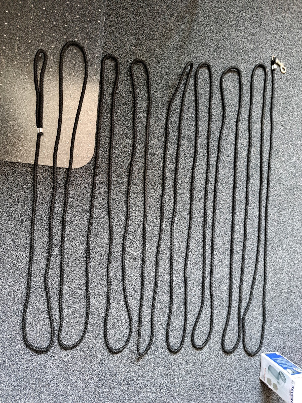 Sleeplijn 15 meter zwart, Ophalen, Nieuw, Hondenriem-accessoire