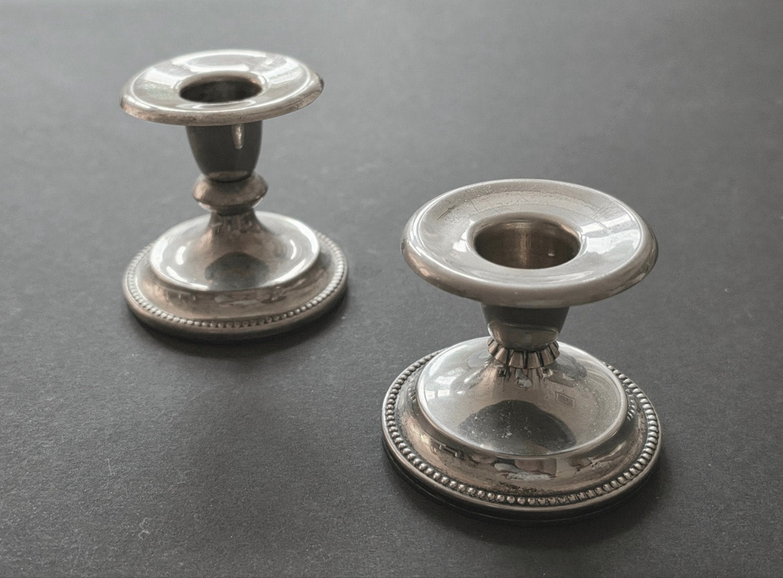 Pair of Vintage Candle Holders, Ophalen of Verzenden, Overige materialen, Minder dan 25 cm