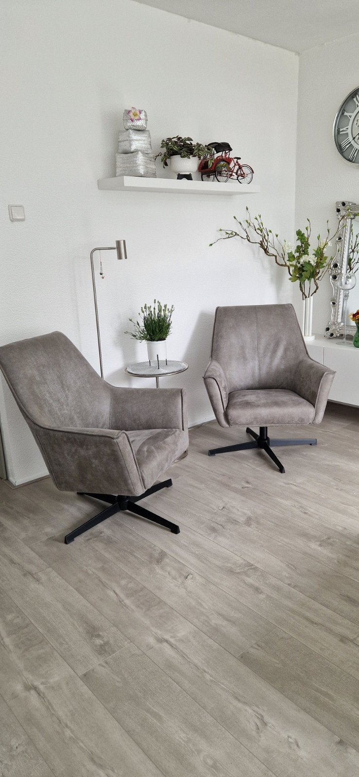 Pronto Campana draaifauteuil 2x, Ophalen, Gebruikt, Minder dan 75 cm, 50 tot 75 cm