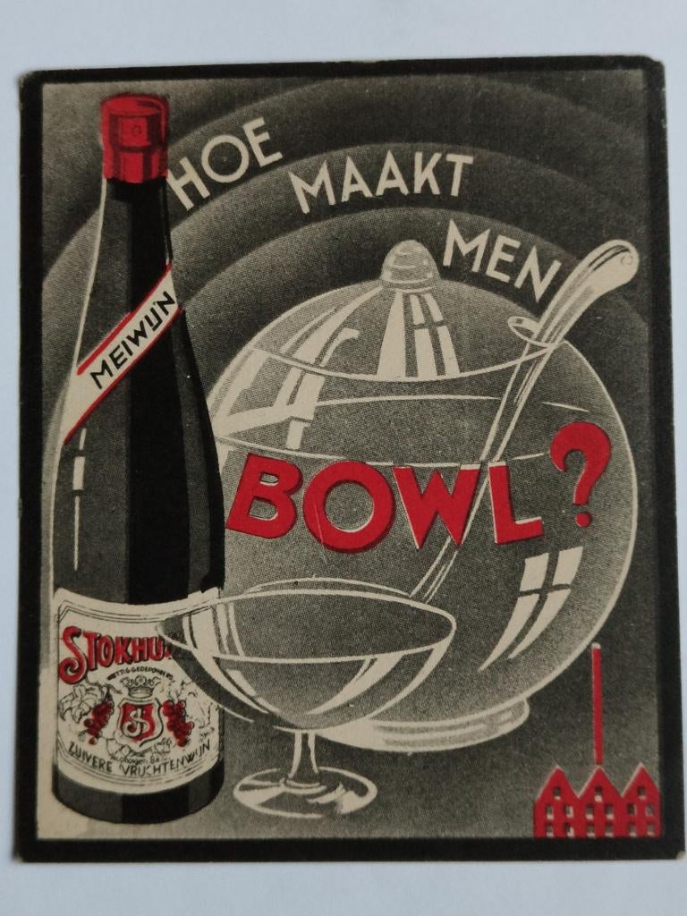 RECLAME STOKHUYZEN'S VRUCHTENSAP & JAMFABRIEK N.V., Ophalen of Verzenden, Gebruikt, Overige typen