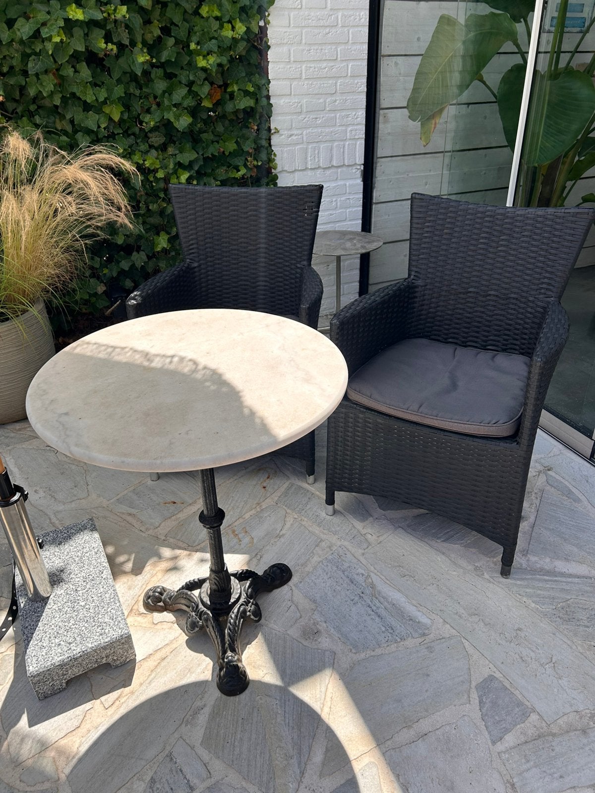 Tafeltje met twee stoelen, Overige materialen, Gebruikt, Tuinset, Ophalen